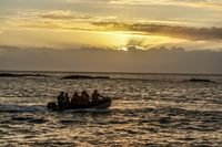 Sunset on James Bay Isla Santiago, Galapagos, Ecuador, South America