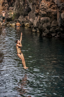 Las Grietas Cliff Jumping Puerto Ayora, Galapagos, Ecuador, South America