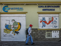 dentist mural San Blas,  Cuenca,  Azuay,  Ecuador, South America