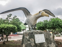 Sea Gull Statue of Puerto Ayora Puerto Ayora, Galapagos, Ecuador, South America