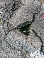 Lava rock formation sombre chino Sombrero Chino, Rabida, Galapagos, Ecuador, South America