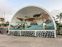 School playground in San Cristobal Baquerizo Moreno, Galapagos, Ecuador, South America