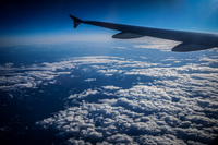 Flight scene to Quito Vancouver,Quito, British Columbia, Canada, North America