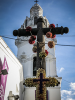 cross of cathedral Quito, Pichincha province, Ecuador, South America