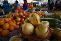 Saquisili food market Latacunga, Cotopaxi Province, Ecuador, South America