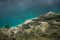 Quilotoa lake Chugchilan, Colopaxi Province, Ecuador, South America