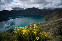 Quilotoa lake Chugchilan, Colopaxi Province, Ecuador, South America