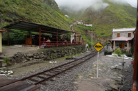 Nariz del Diablo Railroad Devils Nose Train in Alausi Riobamba, Alausi, Ecuador, South America