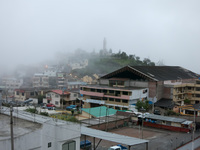 Alausi in Mist Riobamba, Alausi, Ecuador, South America