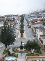 Alausi in Mist Riobamba, Alausi, Ecuador, South America