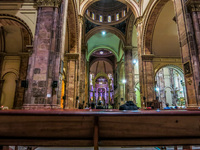 Inside new cathedral of Cuenca Cuenca, Ecuador, South America