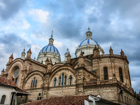 Around new cathedral of Cuenca Cuenca, Ecuador, South America