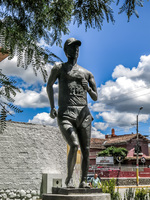 runner statue Cuenca, Ecuador, South America