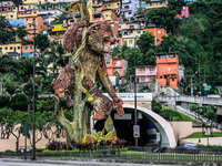 Apeman monkey near las Penas Guayaquil, Ecuador, South America
